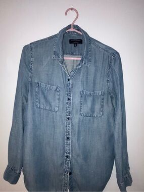 Banana Republic Light Blue Boyfriend Denim Shirt
